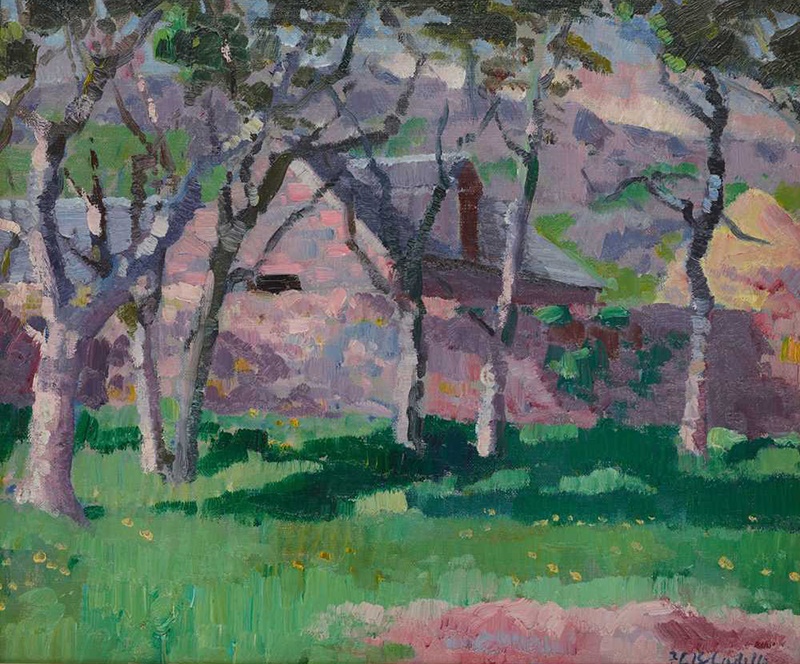 FRANCIS CAMPBELL BOILEAU CADELL R.S.A., R.S.W. (SCOTTISH 1883-1937) THE STEADING, c.1927